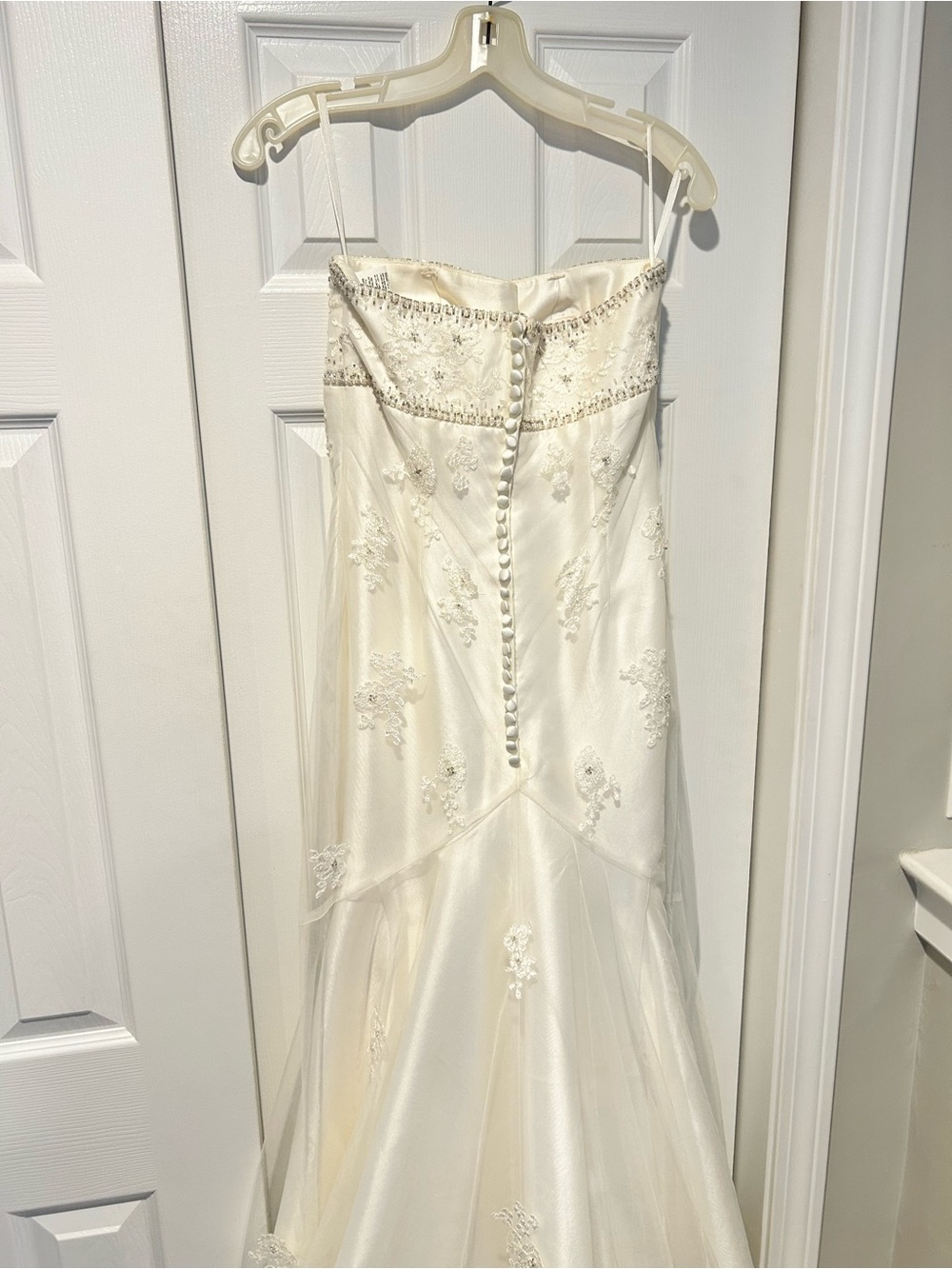 NEW STRAPLESS WEDDING DRESS - Picture 10 of 12